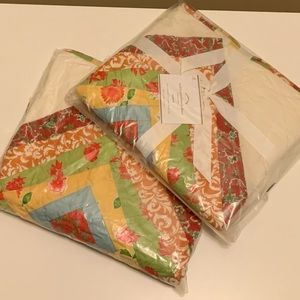 Set of 2 Pottery Barn Austin Patchwork Quilt Shams